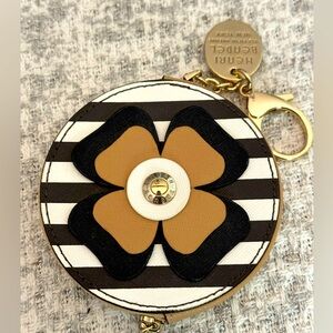 Gorgeous Vintage Henri Bendel Key Chain Coin Zippered Pouch NWOT